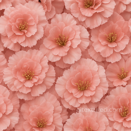 Carnation Bloom Flower Petals Closeup Flower Bouquet Photorealistic seamless Flowers PBR texture