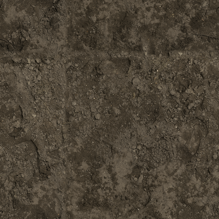 Mud Dirt Stones - Brown Mud Ground Footprints Soil seamless PBR texture preview