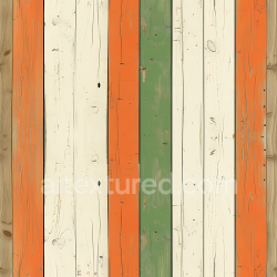 seamless Seamless 3D PBR Texture of Worn Painted Wood Planks with Rustic Details texture 8k free download PBR