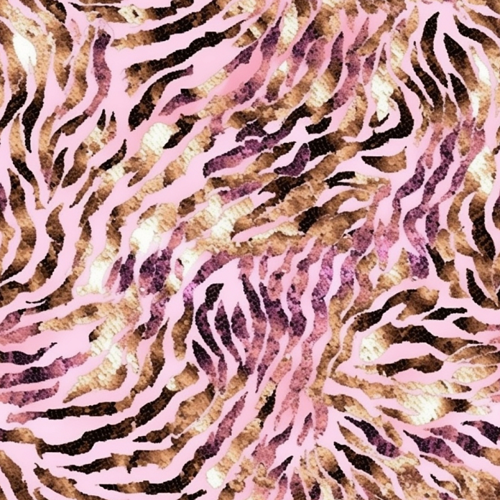 Pink Leopard Print Skin with Brown and Black Spots seamless PBR texture preview