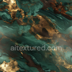seamless Seamless 3D Brown and Green Marble PBR Texture with Golden Highlights texture 8k free download PBR