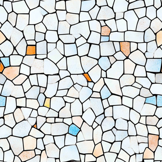 Mosaic PBR Texture Featuring Pastel Ceramic Chip Tiles with Matte Finish Mosaic texture preview
