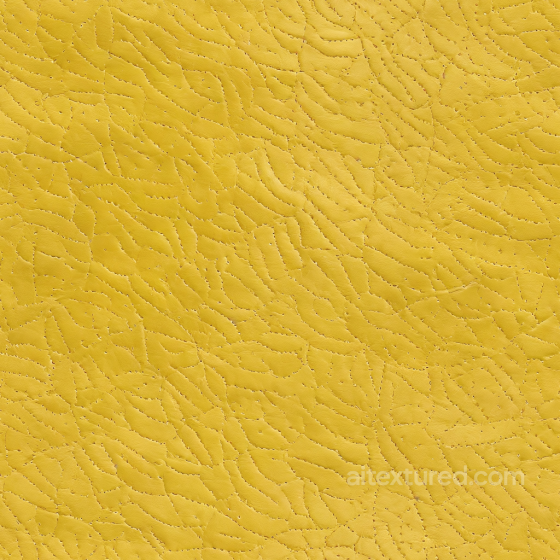 Seamless Yellow Cracked Leather PBR Texture with Fine Perforation and Natural Grain Leather texture preview