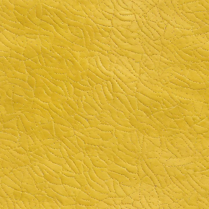 Yellow Cracked Leather with Fine Perforation and Natural Grain seamless PBR texture preview