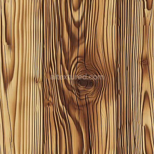Seamless 3D PBR Light Pine Wood Planks Texture with Distinct Grain and Knots
