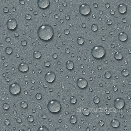 Sticky Droplets On Fabric Surface seamless Drops on the surface PBR texture