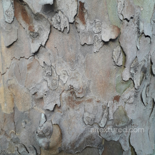Weathered Tree Bark Texture with Natural Peeling and Rough Surface seamless Wood PBR texture