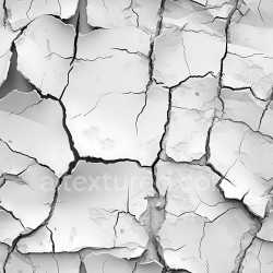 seamless Seamless 3D White Plaster Cracked & Holes PBR Texture with Jagged Fractures texture 8k free download PBR