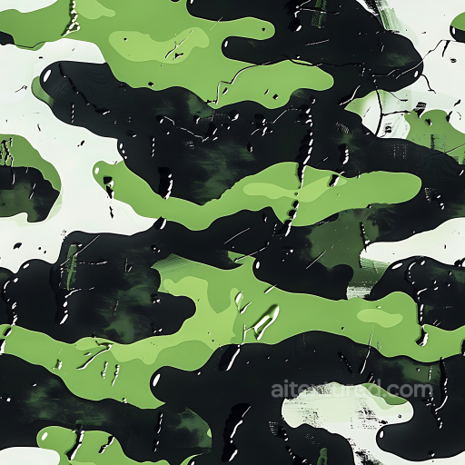 woodland camouflage PBR texture with painted acrylic overlay seamless Color Camouflage PBR texture