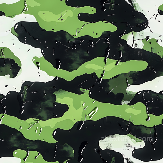 woodland camouflage PBR texture with painted acrylic overlay Color Camouflage texture preview