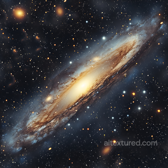 Space PBR Texture Featuring Luminous Spiral Galaxy with Starfield Star, space, planets texture preview