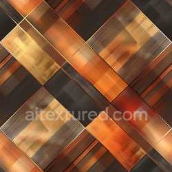 seamless Seamless 3D PBR Plaid Texture Featuring Warm Earthy Brown and Amber Stripes texture 8k free download PBR