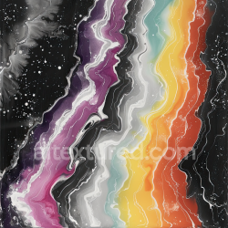 seamless Seamless 3D Alcohol Ink PBR Texture Featuring Vibrant Rainbow Fluid Waves and Organic Veins texture 8k free download PBR