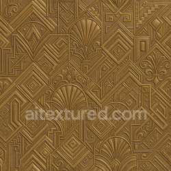 seamless Seamless 3d texture pbr 8k art deco geometric wallpaper with metallic brocade and satin embossed highlights texture 8k free download PBR