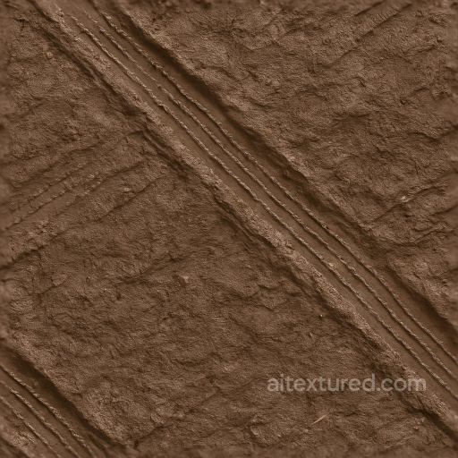 Muddy Trail Surface With Mud Tracks And Soft Mud Texture seamless Mud PBR texture