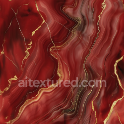 seamless Seamless 3D Red Marble PBR Texture with Glossy Gold Vein Details texture 8k free download PBR