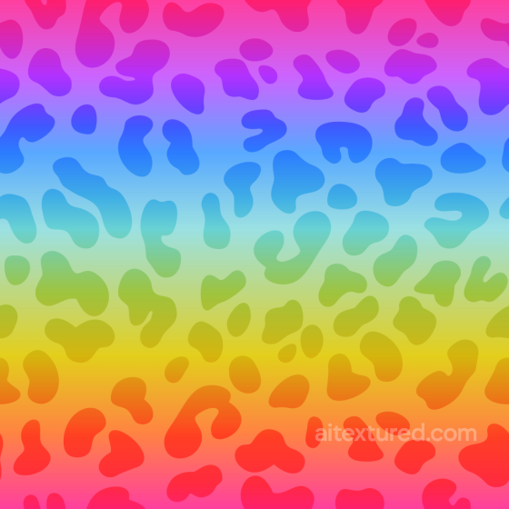Colorful Gradient Leopard Print Pattern Seamless Texture Leopard Print texture preview