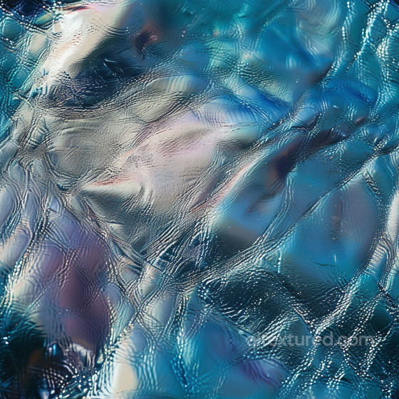 Glossy Cracked Blue Leather PBR Texture with Fine Grain and Wrinkles Leather texture preview