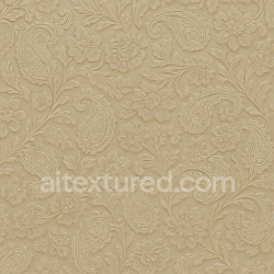seamless Seamless 3d texture pbr 8k paisley floral wallpaper with satin finish texture 8k free download PBR