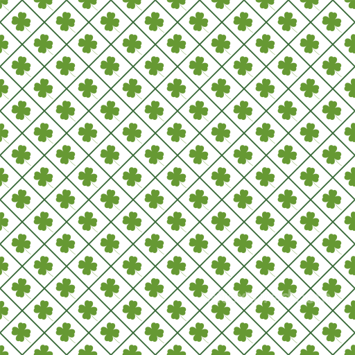 St Patrick Clover Pattern Texture with Green Geometric Motif seamless St patrick PBR texture