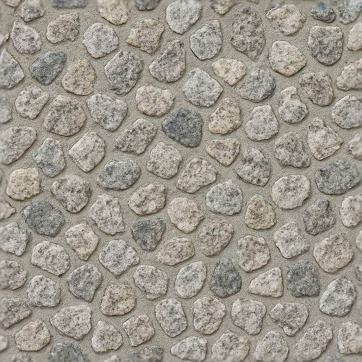 Granite Chips Mosaic With Neutral Hues And Rough Finish seamless PBR texture preview