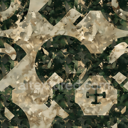 seamless Seamless 3D Camouflage PBR Texture with Abstract Organic and Geometric Overlays texture 8k free download PBR