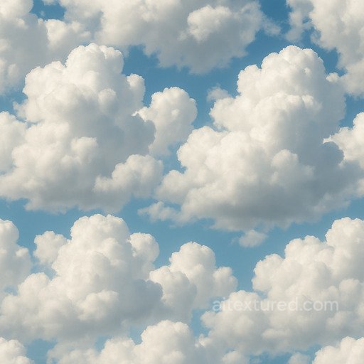 Photorealistic Cumulus Seamless Texture seamless Clouds PBR texture