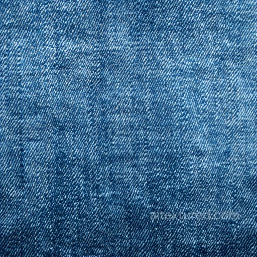 Denim jeans - cracked denim fabric PBR texture with worn dark blue weave pattern texture preview