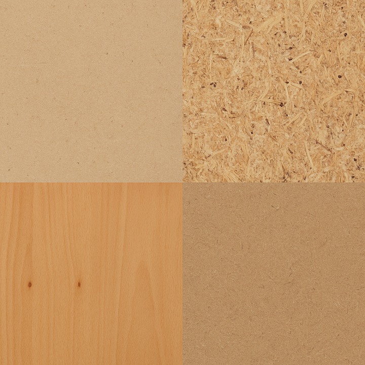Chipboard Veneered Surface with Wood Veneer Beech seamless PBR texture preview