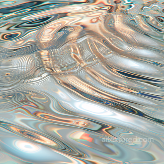 Water PBR Texture Featuring Reflective Metallic Liquid Surface Water texture preview