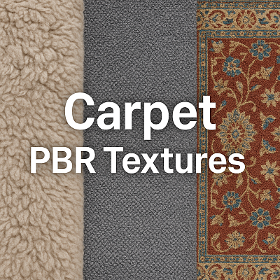 Carpet Seamless PBR Textures – Free 4K PNG Materials for Interiors and Design