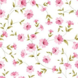 seamless Seamless 3D PBR Texture of Delicate Pink Flower Pattern on White Fabric texture 8k free download PBR