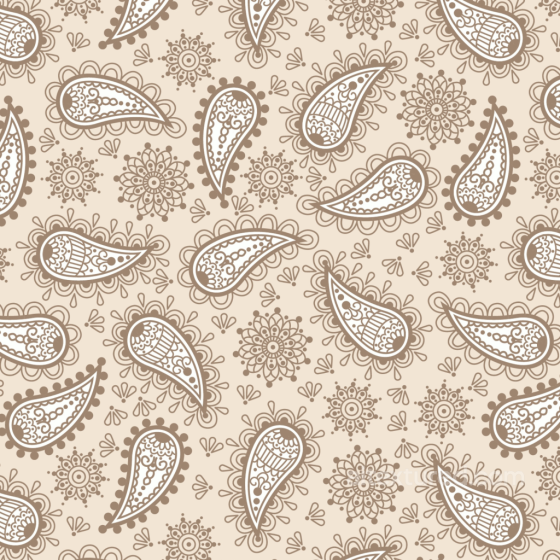 Fabric Texture with Retro Beige Paisley Pattern Retro Paisley texture preview