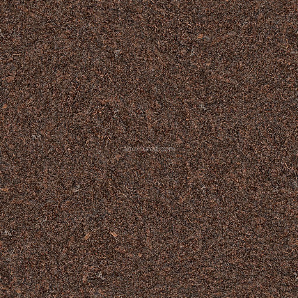 Seamless PBR ground texture with earthy tones and organic detail