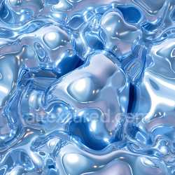 seamless Seamless 3D Inflated Liquid Plastic PBR Texture in Glossy Blue Hues texture 8k free download PBR