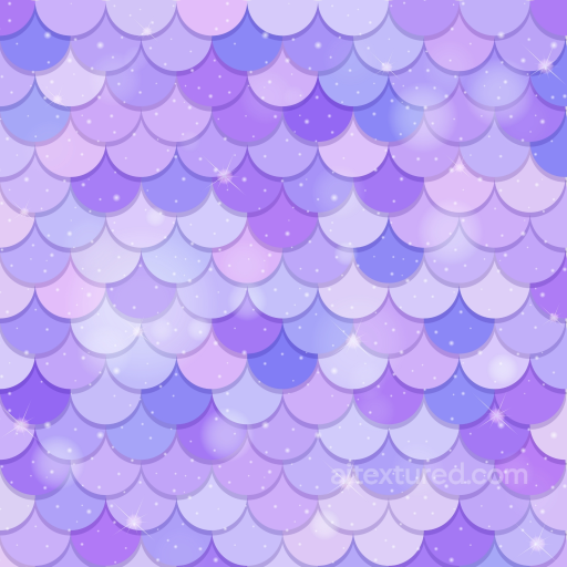 Mermaid Scale Texture with Soft Purple Gradient and Sparkling Highlights seamless Mermaid Scale  PBR texture