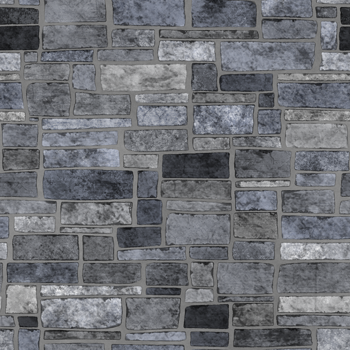 Stone Wall seamless PBR texture preview