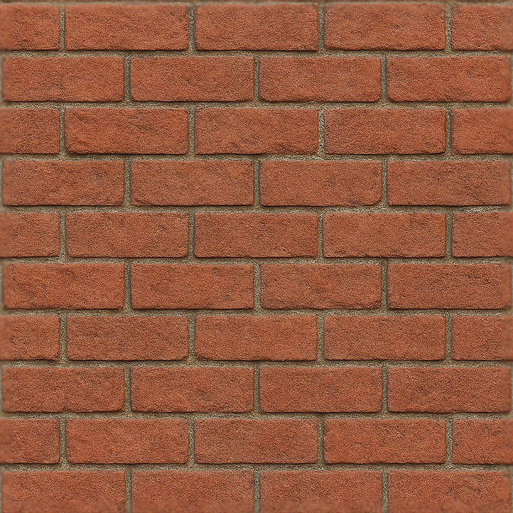 Red Brick Photorealistic Wall Surface seamless PBR texture preview