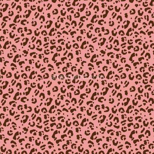 Seamless 3D PBR Fabric Texture Featuring Brown Leopard Print on Pink