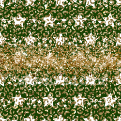 seamless Seamless 3D PBR Texture Featuring Gold Glitter Stars and Green Background texture 8k free download PBR