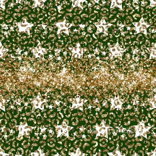 Featuring Gold Glitter Stars and Green Background seamless Christmas glitter PBR texture