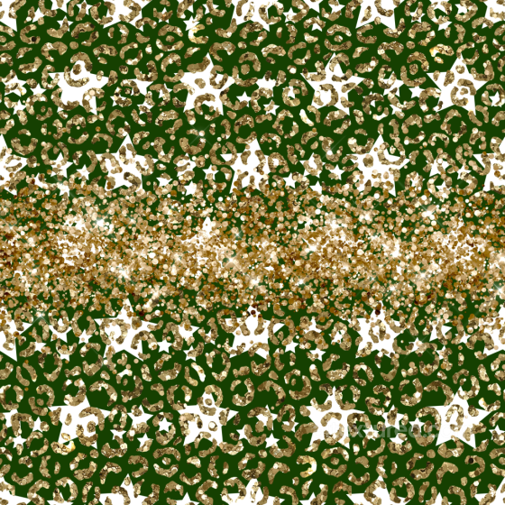 Featuring Gold Glitter Stars and Green Background Christmas glitter texture preview
