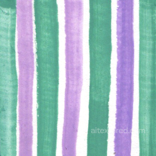 Watercolor Stripes Texture in Green and Purple Hues seamless Watercolor Stripes PBR texture