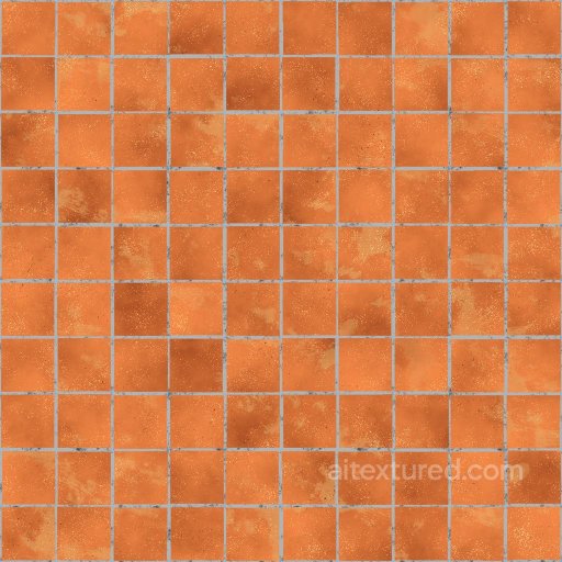 Shiny Brown Terracotta Tile Texture | Free PBR seamless Tile PBR texture