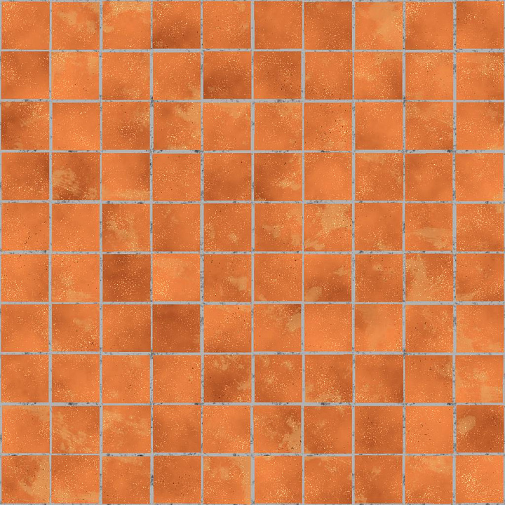 Shiny Brown Terracotta Tile seamless PBR texture preview