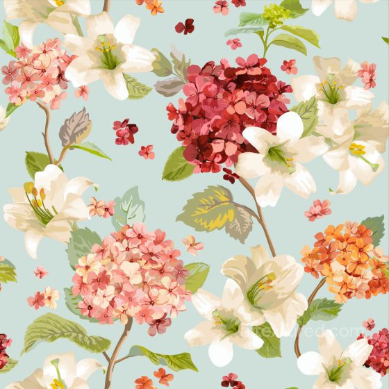 Featuring Vintage Floral Fabric Pattern in Soft Pastels Floral texture preview