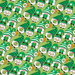 seamless Seamless 3D PBR Texture of St Patrick’s Day Gnomes with Lucky Clovers and Beer texture 8k free download PBR