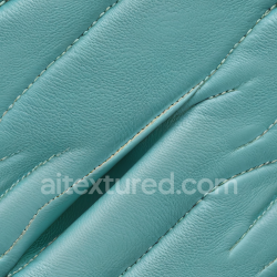 seamless Seamless 3D teal pebbled leather PBR texture with stitched panels and soft folds texture 8k free download PBR