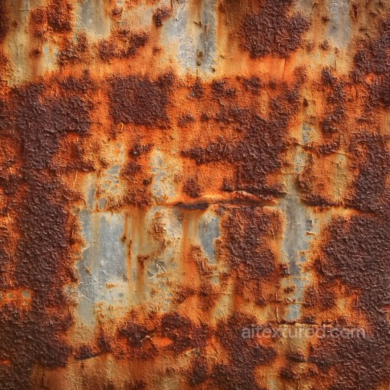 Rusty Metal Texture Featuring Cracked, Peeling Paint and Corrosion Rust texture preview
