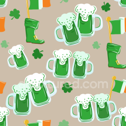 seamless Seamless 3D PBR Texture Featuring St Patrick’s Day Icons in Digital Paper Style texture 8k free download PBR